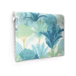 Teal Bohoemian Jungle Peel & Stick Wallpaper