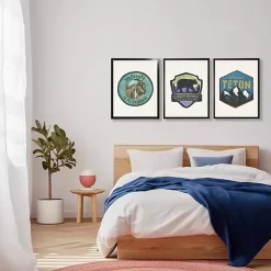 Teal Yosemite Framed Art Print