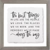 The Best Things in Life Wall Plaque