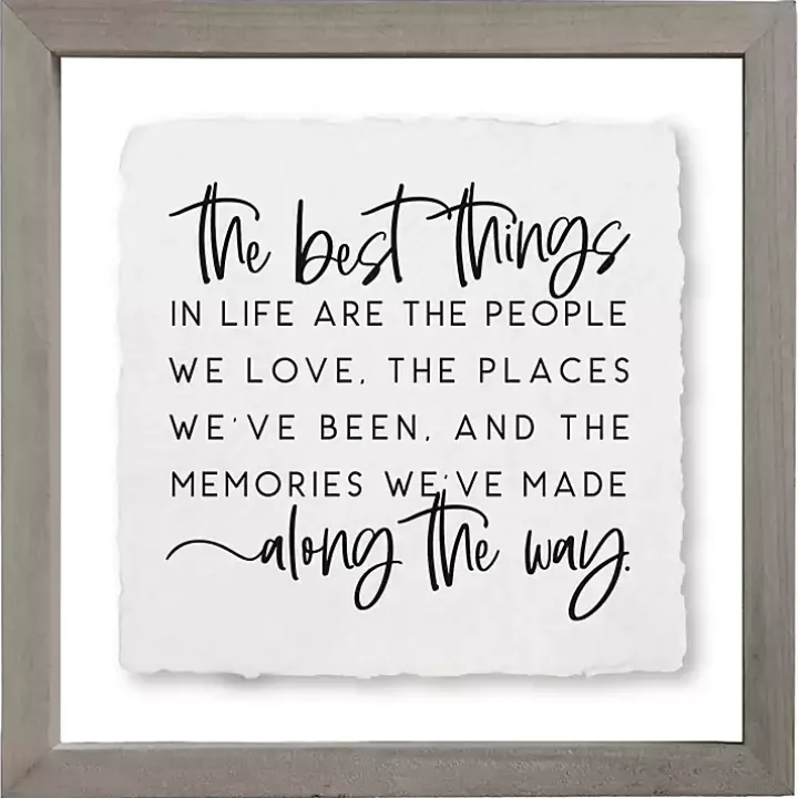 The Best Things in Life Wall Plaque