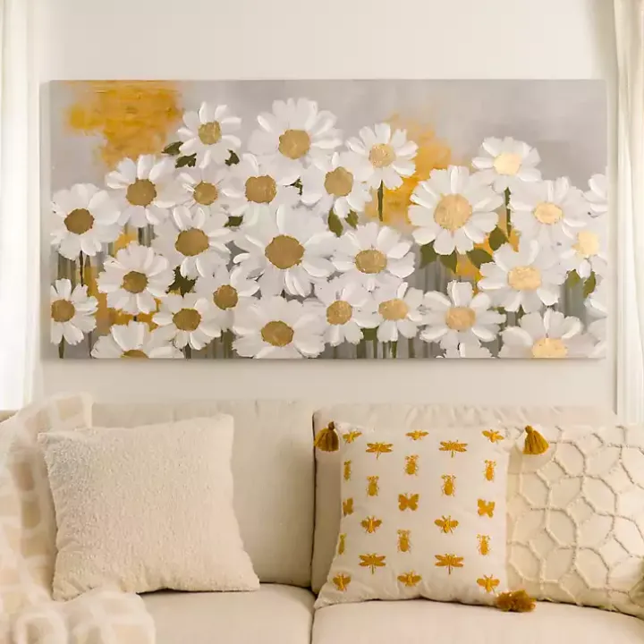 The Daisy Fields Canvas Art Print