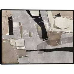 Think Twice Framed Canvas Art Print