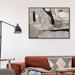 Think Twice Framed Canvas Art Print