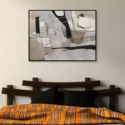 Think Twice Framed Canvas Art Print