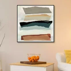 Torn Edges Framed Canvas Art Print