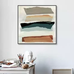 Torn Edges Framed Canvas Art Print