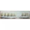 Tree Line Landscape Framed Canvas Art Print