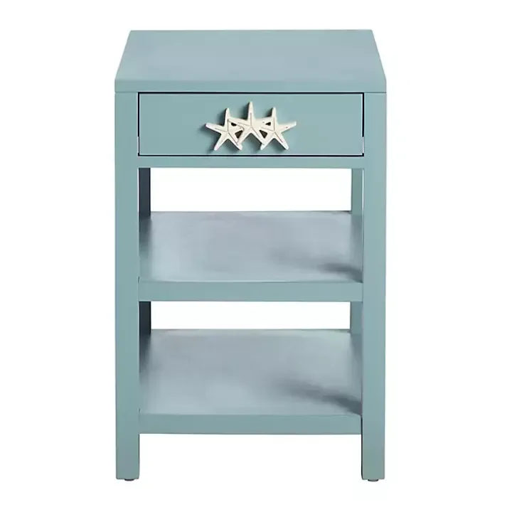 Turquoise Starfish Accent Table