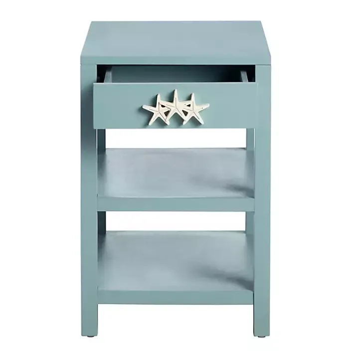 Turquoise Starfish Accent Table