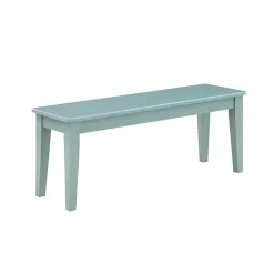Turquoise Wood Classic Farmhouse Bench