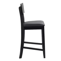 Tyler Vinyl Seat Black Counter Stool