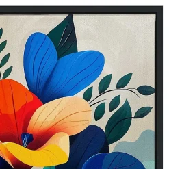 Ultra Violet Blooms II Framed Canvas Art Print