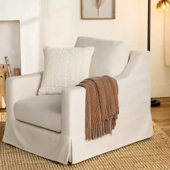 Upholstered Weekend Swivel Accent Chair