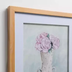 Vintage Dainty Floral Framed Art Prints, Set of 2