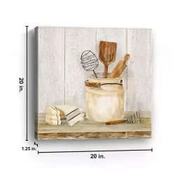 Vintage Kitchen I Giclee Canvas Art Print, 20x20