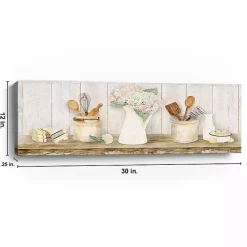 Vintage Kitchen Panel Giclee Canvas Art Print