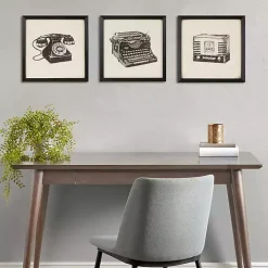 Vintage Model Framed Art Prints, Set of 3