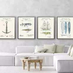 Vintage Surfboards Patent Framed Art Print