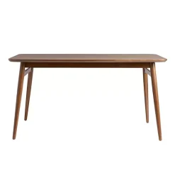 Walnut Ash Wood Mid-Century Modern Dining Table