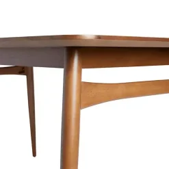 Walnut Ash Wood Mid-Century Modern Dining Table