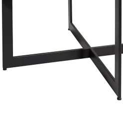 Walnut Beaded Industrial Coffee Table