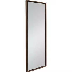 Walnut Evans Wood Panel Wall Mirror