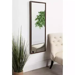 Walnut Evans Wood Panel Wall Mirror