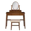 Walnut Lorna Tilting Mirror 2-pc. Vanity Set