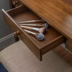 Walnut Lorna Tilting Mirror 2-pc. Vanity Set