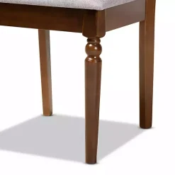 Walnut Lylah Upholstered Dining Chairs, Set of 4