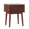 Walnut Mid-Century Modern Nightstand
