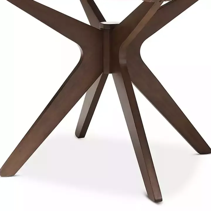 Walnut Round Monte Dining Table