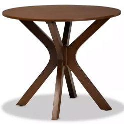 Walnut Wood Round Kenji Small Dining Table