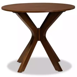 Walnut Wood Round Kenji Small Dining Table