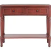 Warm Red 2- Drawer Samantha Console Table