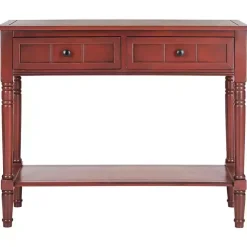 Warm Red 2- Drawer Samantha Console Table