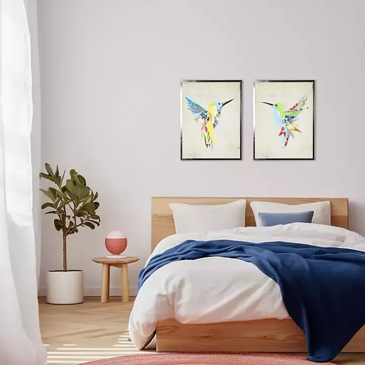 Watercolor Hummingbird Framed Art Print