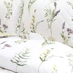 Watercolor Wildflower 3-pc. King Quilt Set