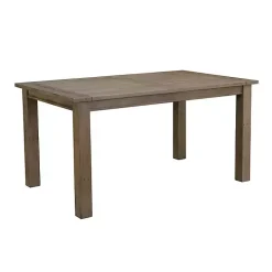 Weathered Brown Pine Wood Dining Table