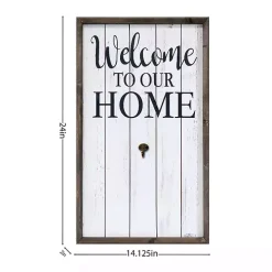 Welcome Interchangeable Wreath Wall Plaque