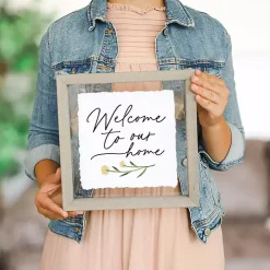 Welcome to Our Home Framed Wall Plaque