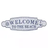 Welcome To The Beach Metal Wall Plaque