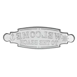 Welcome To The Beach Metal Wall Plaque