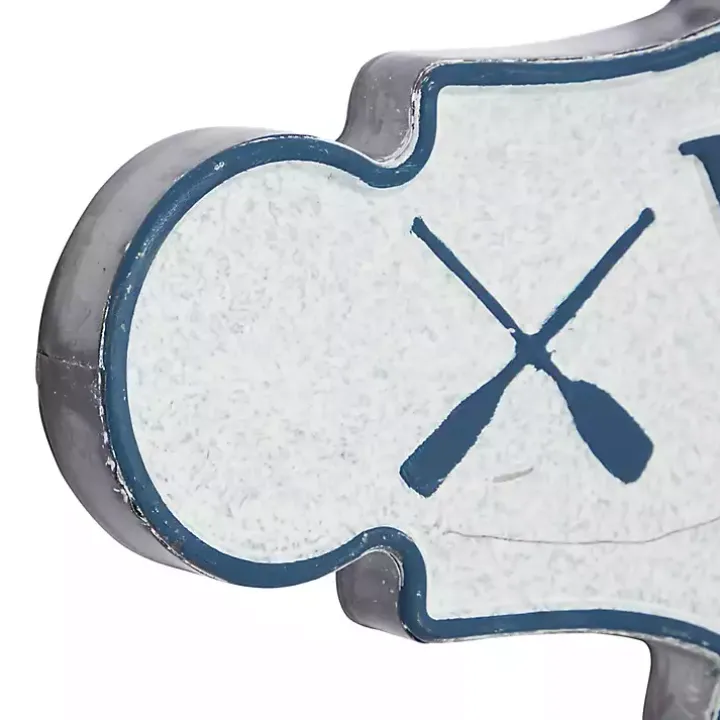 Welcome To The Lake Metal Wall Plaque