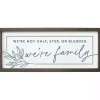 We're Family Wall Plaque