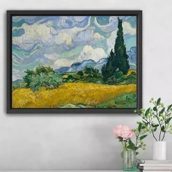 Wheat Field with Cypresses Canvas Print, 26x20 in.