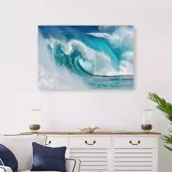 When the Ocean Turns into Blue Canvas Art Print