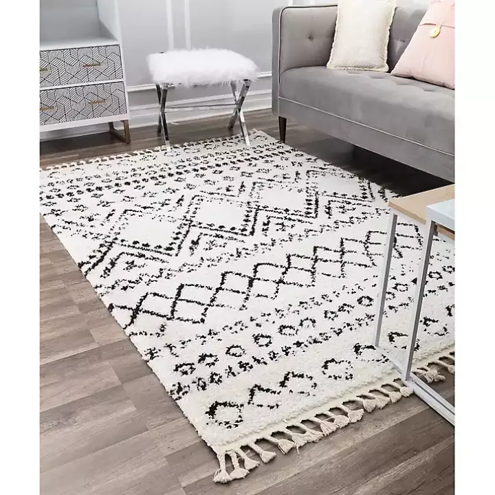 Whisper White Moon Area Rug, 5x7