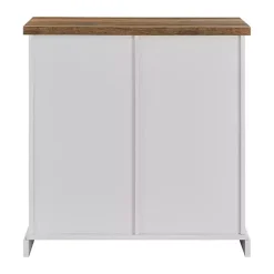 White Barn Door Cabinet