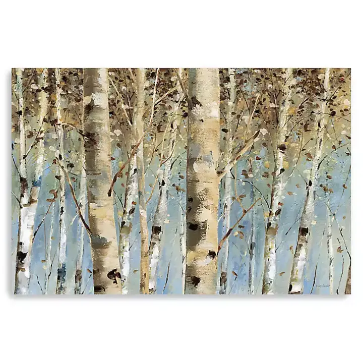 White Birch Forest Canvas Art Print, 60x40 in.